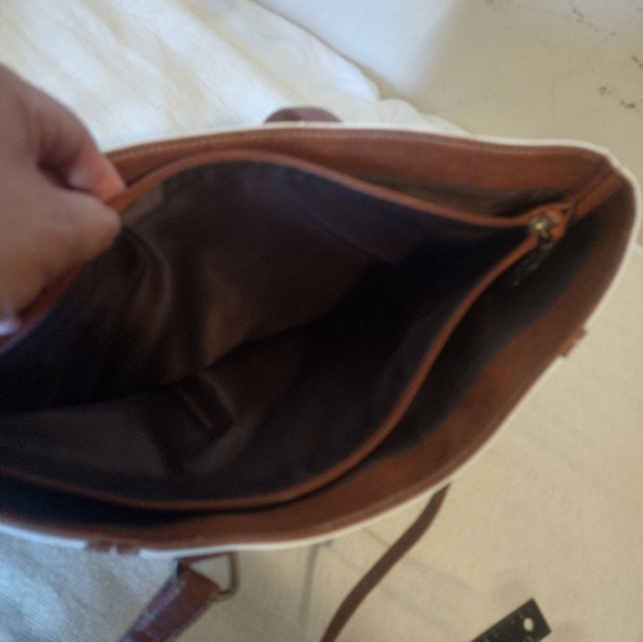 B.o.c  White Leather BOC Bag - Picture 10 of 16